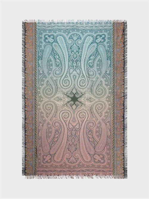 Pure silk scarf stole with paisley motif PIERRE-LOUIS MASCIA | 135X195S4518735